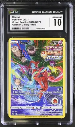 2023 Pokemon Sword & Shield - Crown Zenith Galarian Gallery Deoxys #GG12 CGC 10 - Image 1