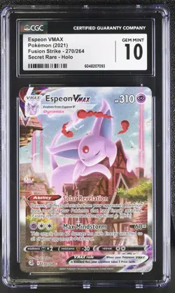 CGC 10 ESPEON VMAX 270/264 POKEMON FUSION STRIKE - Image 1