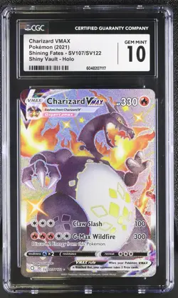 CGC 10 CHARIZARD VMAX 107 POKEMON SHINING FATES - Image 1