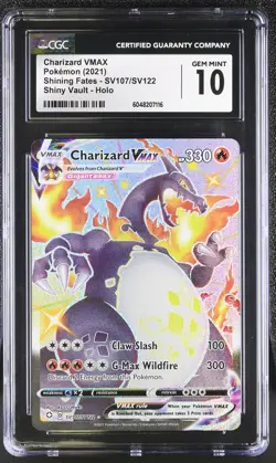 CGC 10 CHARIZARD VMAX 107 POKEMON SHINING FATES - Image 1