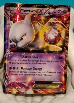 Mewtwo EX XY107 Holo Pokemon X & Y Black Star NM 2016 - Image 1