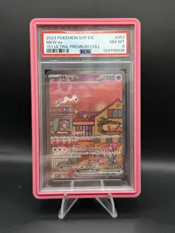 PSA 8 Near Mint 2023 Pokemon SVP EN-SV Black Star Promo #053 Mew EX 151 - Image 1