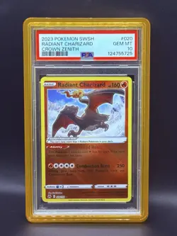 PSA 10 Gem Mint 2023 POKEMON SWSH Radiant Charizard CROWN ZENITH #020 - Image 1