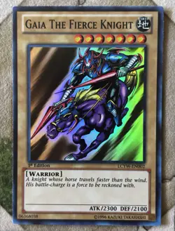 YuGiOh GAIA THE FIERCE KNIGHT Super Rare LCYW-EN002 - Image 2