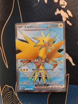 Zapdos Ex 192/165 Scarlet & Violet 151 Full Art Pokemon Trading Card Game - Image 1