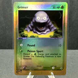 Grimer 57/97 Dragon Reverse Holo Pokemon TCG Card NM - Image 1