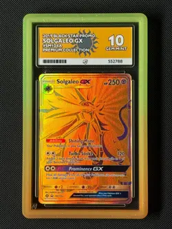 ACE 10 Solgaleo gGX SM104a Pokemon Card S&M Hidden Fates Promo GEM MINT - Image 1