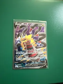 Pokemon Giratina v TCG Full Art Ultra Rare Card 185/196 SWSH Lost Origin - Image 1