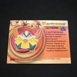 2003 topps Pokemon Advanced Foil Card #39 Hariyama NM-LP - Image 4