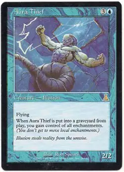 AURA THIEF X1 MAGIC MTG URZA'S DESTINY MODERATE PLAY (MP) - Image 1