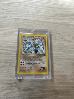 Giovanni's Machamp 6/132 Gym Challenge 2000 Pokemon TCG Holo rare - Image 1