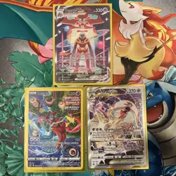 Pokemon Crown Zenith Galarian Gallery Deoxys GG12 + VMAX GG45 + VStar GG46 NM - Image 1