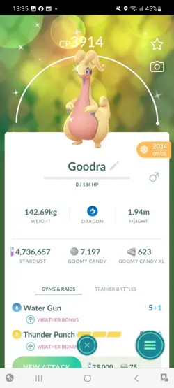 Pokemon Go Shiny Goodra ( Max CP ) - Image 1