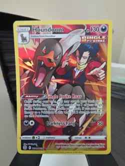 Pokemon TCG Houndoom Sword & Shield: Brilliant Stars TG10/TG30 NM - Off Center - Image 1