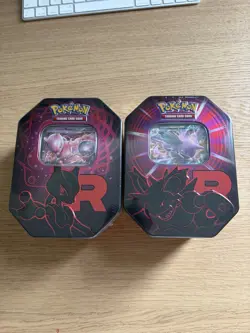 🔥 Pokemon TCG Team Rocket Mini Tin Set - Mewtwo & Nidoking (x2 Sealed) 🔥 - Image 1