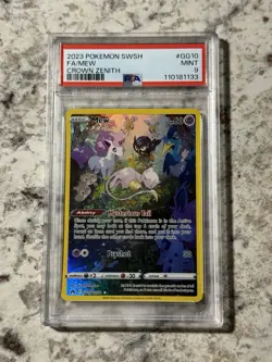 Mew GG10/GG70 Full Art PSA 9 MINT (Pokemon Crown Zenith 2023) - Image 1
