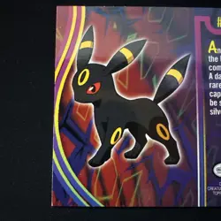 Pokemon 2001 Topps Umbreon #197 Blue Logo - TV Animation Vintage LP - Image 5