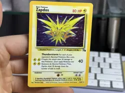 #2 Zapdos 15/62 Fossil 1999 Holo Rare WOTC Pokemon Card TCG - Image 3