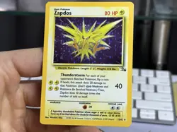#2 Zapdos 15/62 Fossil 1999 Holo Rare WOTC Pokemon Card TCG - Image 4
