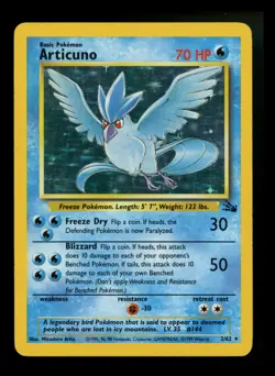 #4 Articuno 2/62 Fossil 1999 Holo Rare WOTC Pokemon Card TCG - Image 1