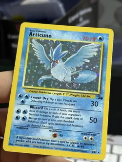 #4 Articuno 2/62 Fossil 1999 Holo Rare WOTC Pokemon Card TCG - Image 4