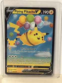 Pokemon TCG Flying Pikachu v Celebrations Holo Ultra Rare Lightning Card 006/025 - Image 1