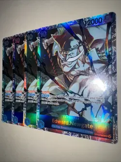 One Piece TCG OP13-042 Edward. Newgate SR X4 Playset Card Game CCG English - Image 3