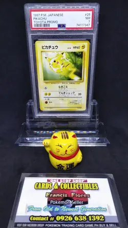 Pokemon JAPANESE Card 🇯🇵 - PSA 7: PIKACHU #25 (TOYOTA PROMO) YEAR 1997 - Image 1