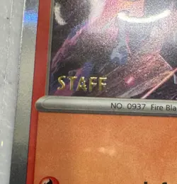 Pokemon Ceruledge 014 Phantasmal Flames Prerelease Stamped Staff Promo Card Holo - Image 3