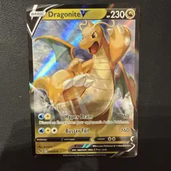Pokemon TCG Dragonite V Pokemon Go 49/78 Full Art Ultra Holo Rare Card NM 2022 - Image 1