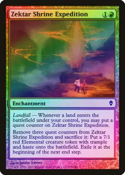 Zektar Shrine Expedition FOIL Zendikar NM Red Common MAGIC MTG CARD ABUGames - Image 1