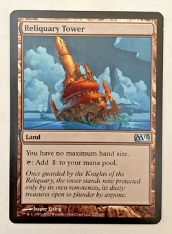 1x Reliquary Tower M13 Magic 2013 MTG Magic The Gathering LP (Ringmark) - Image 1