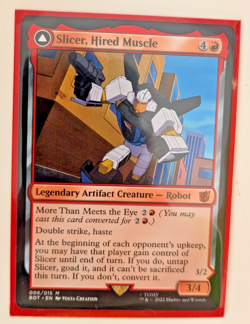 1x SLICER, HIRED MUSCLE - Transformers - MTG - Magic the Gathering - Image 1