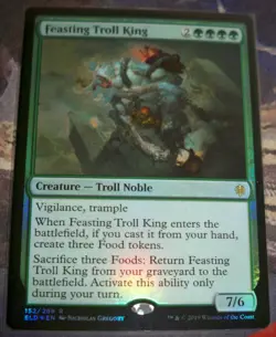 mtg magic feasting troll king FOIL ENGLISH eldraine roi festoyant 4 available - Image 1