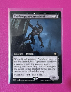 *Shadowgrange Archfiend* (Extended Art) -Commander Innistrad Crim Vow (VOC) #60 - Image 1