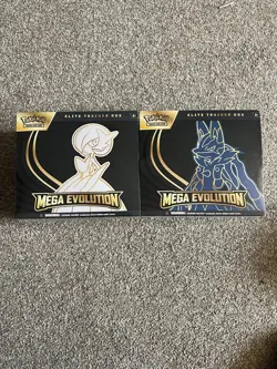 Pokemon TCG Mega Evolutions ETB Lucario And Gardevoir English Sealed - Image 1