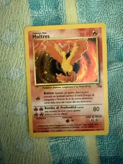 1999 POKEMON FOSSIL #12/62 MOLTRES HOLO - Image 1