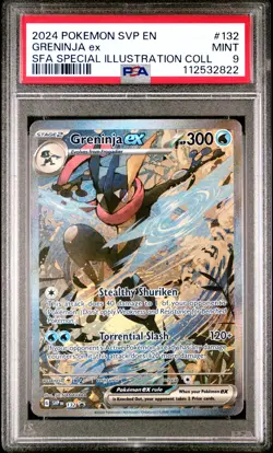 2024 POKEMON SVP EN-SV BLACK STAR PROMO #132 GRENINJA EX PSA 9 - Image 1
