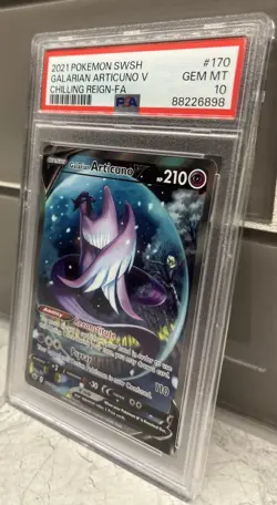 2021 POKEMON SWORD & SHIELD CHILLING REIGN FULL ART/GALARIAN ARTICUNO V PSA 10 - Image 4