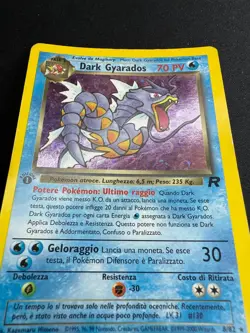 Pokemon Dark Gyarados 8/82 Team Rocket Rara Holo Prima Edizione Wizards ITA - Image 5