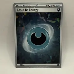Basic Darkness Energy (Cracked Ice Holo) 015 Sv07: Stellar Crown Holo LP Tcg - Image 1
