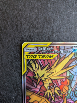 Moltres Zapdos & Articuno GX SM210 - Pokemon Hidden Fates Promo Near Mint - Image 3