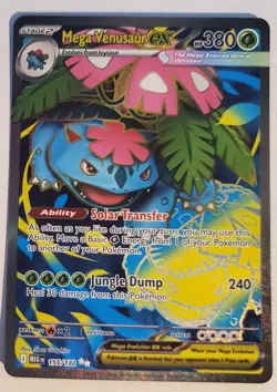 Mega Venusaur ex 2025 Pokemon Mega Evolution 155/132 Ultra Rare Holo - Image 1