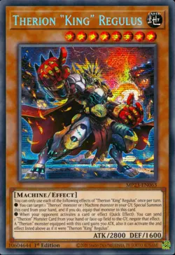 Yugioh Therion King Regulus MP23-EN063 Prismatic Secret Rare 1st Edition - Image 1