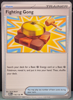 Fighting Gong 116/132 Mega Evolution Pokemon TCG Near Mint Card Game Trainer NM - Image 1