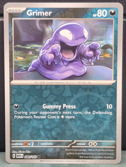 Grimer 088/165 Reverse Holo Pokemon Scarlet & Violet 151 Near Mint Card Game NM - Image 1