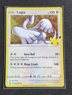 Lugia 3 Card Lot Holo Rare Pokemon - Celebrations, Vivid Voltage & Fates Collide - Image 4