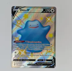Ditto V SV118/SV122 Shining Fates Pokemon Card Shiny Vault Full Art Ultra Rare - Image 1