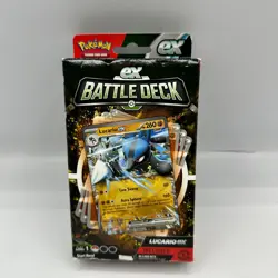 New Pokemon TCG Lucario ex Battle Deck (2023) 60 Cards Play Accessories - Image 2
