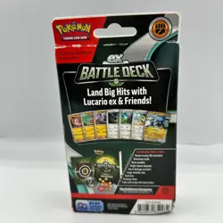 New Pokemon TCG Lucario ex Battle Deck (2023) 60 Cards Play Accessories - Image 4